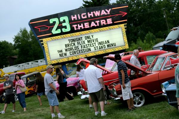 US-23 Drive-In Theater - Bricks Cruise Festival From Jared Field (newer photo)